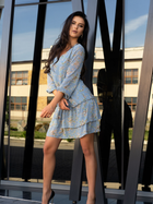 Sukienka tunika damska Merribel Provena S Niebieska (5907621616045) - obraz 4