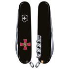 Ніж Victorinox Huntsman Army Black "Емблема ЗСУ" (1.3713.3_W0010u) - зображення 2