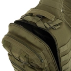 Рюкзак тактический патрульный однолямочный Zelart Military Rangers 9115 объем 13 литров Olive - изображение 4