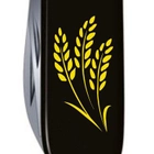 Нож Victorinox Huntsman Ukraine Black "Колосся Пшениці" (1.3713.3_T1338u) - изображение 4