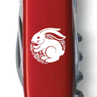 Ніж Victorinox Spartan Zodiac Red "Щасливий Кролик" White (1.3603_Z2160u) - зображення 3