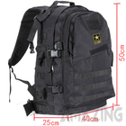 Тактический (штурмовой, военный) рюкзак U.S. Army 45 литров Черный M11B - изображение 9