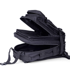 Тактический штурмовой многофункциональный рюкзак M07B , городской. Трекинговый рюкзак 45 л. Black - изображение 13