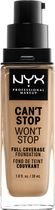 Podkład w płynie NYX Professional Makeup Can\'t Stop Won\'t Stop 24-Hour Foundation 11 Beige 30 ml (800897157289) - obraz 2