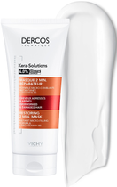Regenerująca 2-minutowa maseczka Vichy Dercos Kera-Solutions z kompleksem Pro-Keratin do odbudowy powierzchni zniszczonych osłabionych włosów 200 ml (3337875673914) - obraz 3