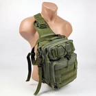 Тактичний рюкзак однолямковий Командирський 7 л Olive - зображення 6