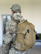 Военный тактический штурмовой рюкзак Tactic на 25 л Койот (A57-807-coyote) - изображение 4