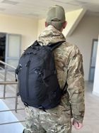Військовий тактичний штурмовий рюкзак Tactic на 25 л Чорний (A57-807-black) - зображення 3