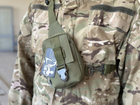 Сумка тактична барсетка на плече SILVER KNIGHT сумка під телефон та документи з кишенею під карти Олива (9119-olive) - зображення 2