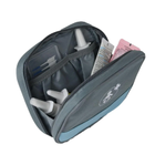 Аптечка сумка органайзер компактная портативная для медикаментов путешествий дома 16х4х14 см (474867-Prob) Серая - изображение 3