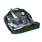 Аптечка сумка органайзер компактная портативная для медикаментов путешествий дома 19х8х13 см (474869-Prob) Зеленая - изображение 4