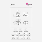 Еротичний комплект (бюстгальтер + трусики-бразиліана) LivCo Corsetti Fashion Linera S/M Чорний (5907621628567) - зображення 7