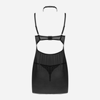 Еротичний комплект (пеньюар + трусики-стринги) LivCo Corsetti Fashion Binella L/XL Чорний (5907621628529) - зображення 7