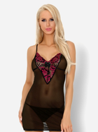 Еротичний комплект (пеньюар + трусики-стринги) LivCo Corsetti Fashion Loritan LC 99185 L/XL Чорний (5903050369767) - зображення 1