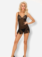 Еротичний комплект (пеньюар + трусики-стринги) LivCo Corsetti Fashion Mokiniann LC 93007 L Чорний (5902143687191) - зображення 3