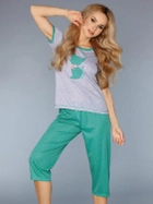 Піжама (футболка + шорти) CoFashion 718 S Зелена (5902431642901) - зображення 1