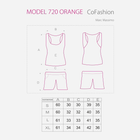 Piżama (koszula + spodenki) CoFashion 720 L Pomarańczowy (5902431643298) - obraz 2