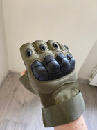 Тактичні рукавиці без пальців L Олива - изображение 1