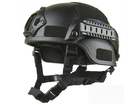 Спортивний захисний шолом Fast для страйкболу та тренувань у стилі SWAT Чорний (1011-336-00) - зображення 1