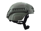 Спортивный защитный шлем Fast для страйкбола и тренировок в стиле SWAT Зеленый (1011-336-01) - изображение 6