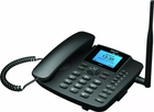 Telefon stacjonarny Maxcom MM41D Comfort 4G (MAXCOMMM41D4G) Czarny - obraz 1
