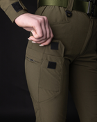 Жіночі брюки карго тактичні BEZET Байрактар хакі - XS - зображення 7