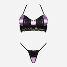 Komplet erotyczny (top + figi stringi) LivCo Corsetti Fashion Tisam LC 1611 L Violet (5907621624408) - obraz 5