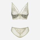 Komplet erotyczny (biustonosz + figi brazylijskie) LivCo Corsetti Fashion Pine Khaki LC 90667 S/M Khaki - obraz 6