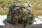 Кавер на шлем с козырьком по типу каски Темп 3000 Кіраса размер L мультикам кордура 605 - изображение 4