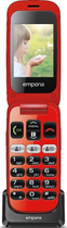 Telefon komórkowy Emporia One V200 Black/Red - obraz 2