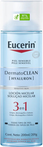 Міцелярний лосьйон Eucerin DermatoClean Hyaluron 3в1 зволожуючий 200 мл (4005808583805)