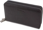 Чёрный кожаный клатч на две молнии Marco Coverna 5902B (JP) black