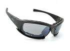 Захисні тактичні окуляри Daisy X7 Black + 4 комплекти лінз - зображення 7