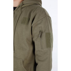 Реглан з капюшоном на блискавці Mil-tec Tactical hoodie Olive 11472012-3XL - зображення 5