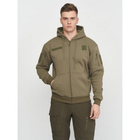 Реглан с капюшоном на молнии Mil-tec Tactical hoodie Olive 11472012-М - изображение 8