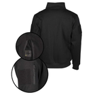 Кофта тактическая Черная Mil-Tec Tactical Sweatshirt 11472502-L - изображение 3