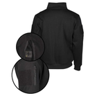 Кофта тактическая Черная Mil-Tec Tactical Sweatshirt 11472502-ХL - изображение 3