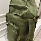 Большой рюкзак тактический походный Light Tactic армейский баул кордура 1200D система Molle 70л 39x22x80 см Green - изображение 7