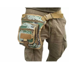 Тактическая сумка на бедро 26*24*8 см Серо-Зеленый Пиксель - изображение 1