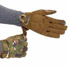 Перчатки тактические с закрытыми пальцами Zelart Military Rangers 9875 размер M Camouflage Multicam - изображение 3