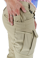Тактичні штани легкі Soft Shell (без флісу) карго Eagle SP-02 Койот (Пісочні) 3XL - зображення 7
