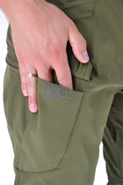 Тактичні штани легкі Soft Shell (без флісу) карго Eagle SP-02 Олива (Зелені) 2XL - зображення 6