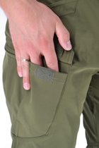 Тактические легкие штаны Soft Shell (без флиса) карго Eagle SP-02 Олива (Зеленые) 3XL - изображение 6