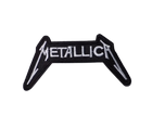 Термоаппликация Finding Нашивка наклейка Metallica ткань Черный белый 10 см x 5 см