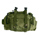 Тактический рюкзак с подсумками "B08 oliva - Оливковый" 55л, штурмовой рюкзак мужской (1009421-LightGreen) - зображення 7