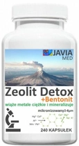 Універсальний засіб для чищення Javia Med Zeolit Bentonit Detox 240 капсул (5903943954209) - зображення 1