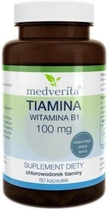 Дієтична добавка Medverita Тіамін Вітамін B1 100 мг 60 капсул (5905669084994) - зображення 1