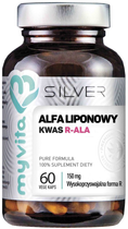 Дієтична добавка Myvita Silver 100% альфа-ліпоєва кислота R-Ala 60 капсул (5903021591142) - зображення 1