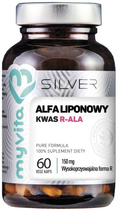 Suplement diety Myvita Silver 100% Kwas Alfaliponowy R-Ala 60 kapsułek (5903021591142)