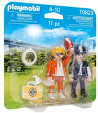Набір фігурок Playmobil Duo Pack 70823 Лікар швидкої допомоги та поліцейська (4008789708236) - зображення 1
